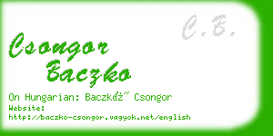 csongor baczko business card